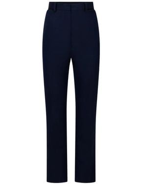 Victoria Beckham Wool Tailored Pants - Blue