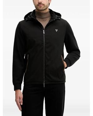 Guess Hooded Zip Jacket - Black
