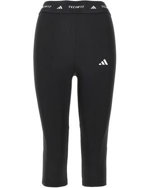 adidas Logo-Print Leggings - Noir