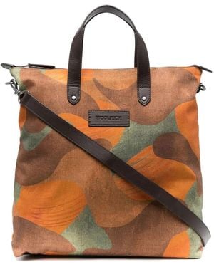 Woolrich Sac Cabas À Imprimé Camouflage - Brown