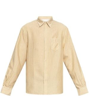Officine Generale Striped T-Shirt - Natural