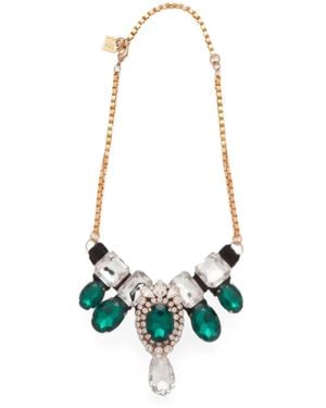 Stella Jean Collar Con Apliques De Cristal - Blanco