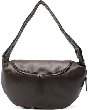 Low Classic Leather Shoulder Bag - Black
