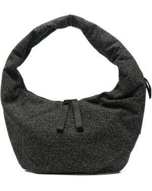 Côte&Ciel Reno Schultertasche Aus Tweed - Schwarz
