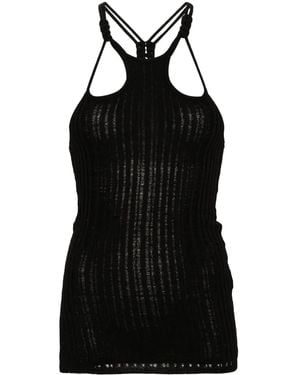 Isabel Marant Debra Fine-Ribbed Tank Top - Black
