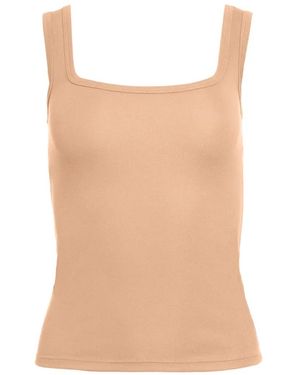 The Park Sawyer Square-Neck Tank Top - Natural