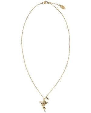 Vivienne Westwood Collar Con Colgante Putti - Blanco