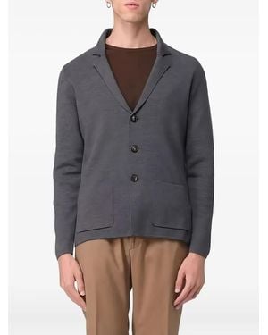 Zanone Blazer Van Scheerwol - Grijs