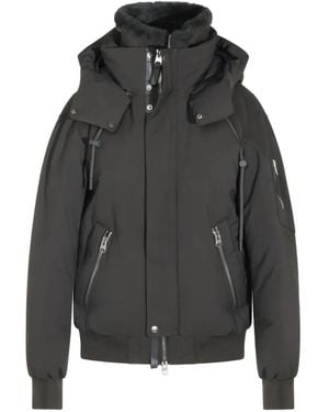 Mackage Quilted-Back Hooded Jacket - Black