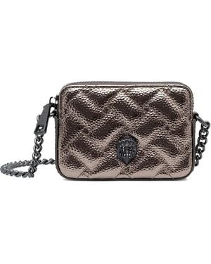 Kurt Geiger Quilted Chain Cross Body Bag - Grey