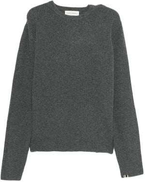 Extreme Cashmere Jersey N°356 You de cachemira en canalé - Gris