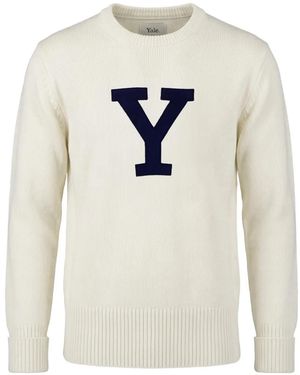 GANT X Yale Patch Crew-Neck Sweater - White