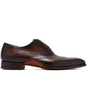 Magnanni Stitched Oxford Shoes - Brown