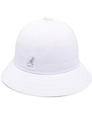 Kangol Embroidered-Logo Bucket Hat - White
