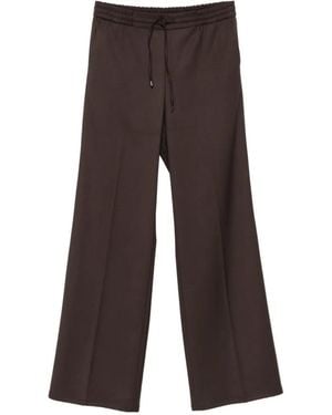 Berwich Patrizia Drawstring-Fastening Trousers - Brown