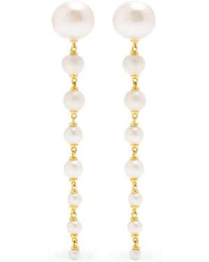 RAGBAG STUDIO Lumora Chandelier Pearl Drop Earrings - Metallic