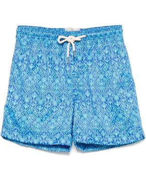 Peninsula Short De Bain À Imprimé Abstrait - Bleu