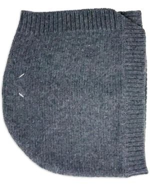 Maison Margiela Wool Knit Hood - Blue