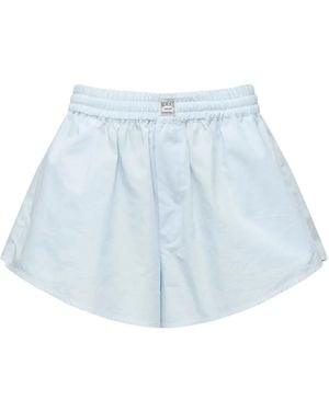 MM6 by Maison Margiela Elasticated-Waist Shorts - Blue