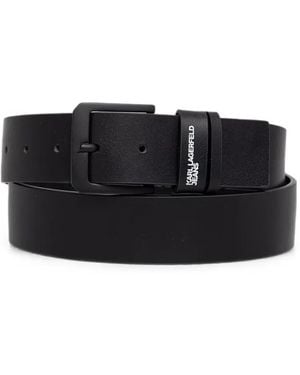 KARL LAGERFELD Ceinture Imprimée À Boucle - Black