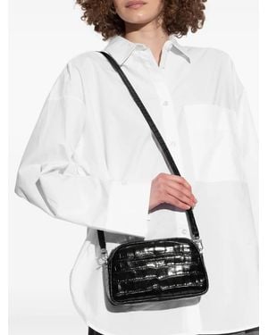 MICHAEL Michael Kors Crocodile-Effect Crossbody Bag - White