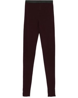 forte_forte High-Waisted Leggings - Red