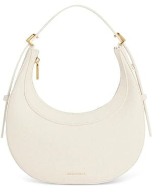 Coccinelle Mini Whisper Shoulder Bag - White