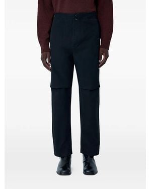 MHL by Margaret Howell Press Stud Elasticated Trousers - Blue
