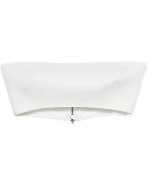 Maticevski Zip Strapless Top - White