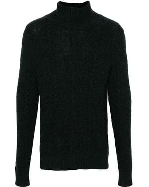 Eric Bompard Cashmere Cable-Knit Jumper - Black