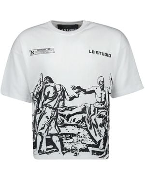 L8 Studio Socrate Cotton T-Shirt - White