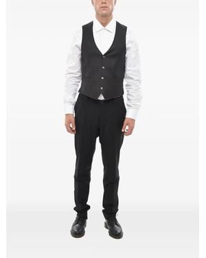Corneliani Single-Breasted Martingale Waistcoat - Black