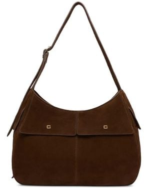 CAREL PARIS Sac Porté Épaule Orsay En Daim - Brown