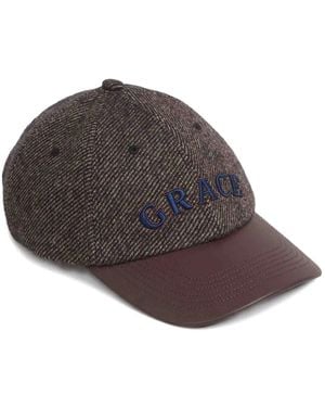 Wales Bonner Grace Cap - Brown