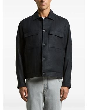Peserico Pocket Button Jacket - Black