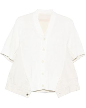 Sacai Buttoned Cardigan - White