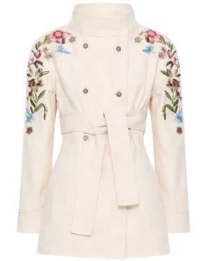 Valentino Garavani Embroidered Denim Jacket - Natural
