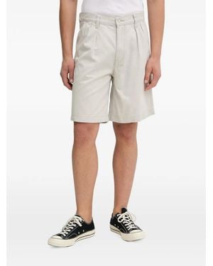 Levi's Short Plissé À Boutons Contrastants - Natural