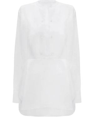 Victoria Beckham ビブディテール シャツ - ホワイト