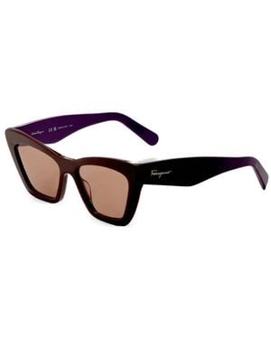 Ferragamo Eyewear Cat-Eye Frame Sunglasses - Brown