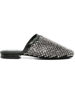 Bibi Lou Mules Jay Cloutées - White