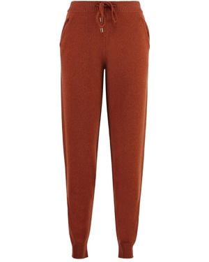 Malo Knitted Track Trousers - Red