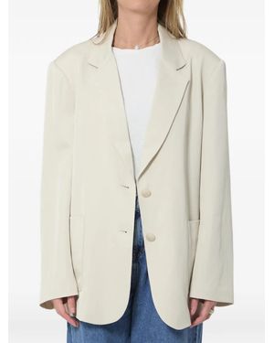Frankie Shop Bruna Single-Breasted Blazer - White
