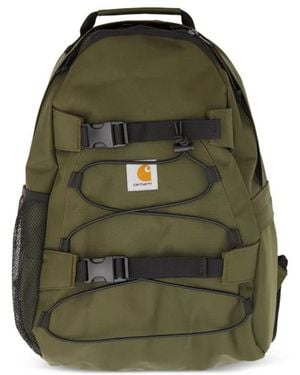 Carhartt Kickflip Logo-Patch Backpack - Green