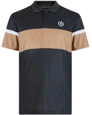 BOSS Colour-Block Short-Sleeve Polo Shirt - Black