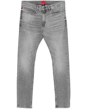 HUGO Logo-Plaque Jeans - Grey