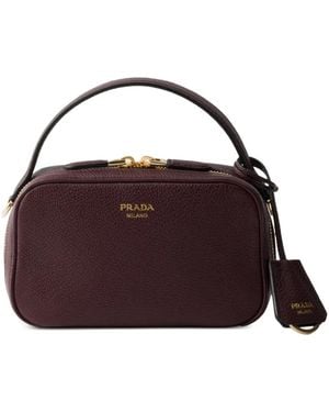 Prada Mini Sac Odette En Cuir - Purple