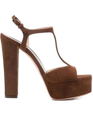 Tom Ford Platform Heeled Sandals - Brown