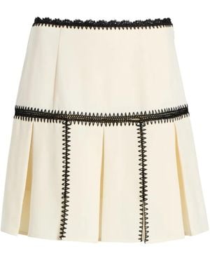 Cinq À Sept Sinclaire Minirock mit Falten - Natur