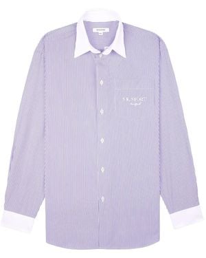 Sporty & Rich Contrasting Collar Shirt - Purple